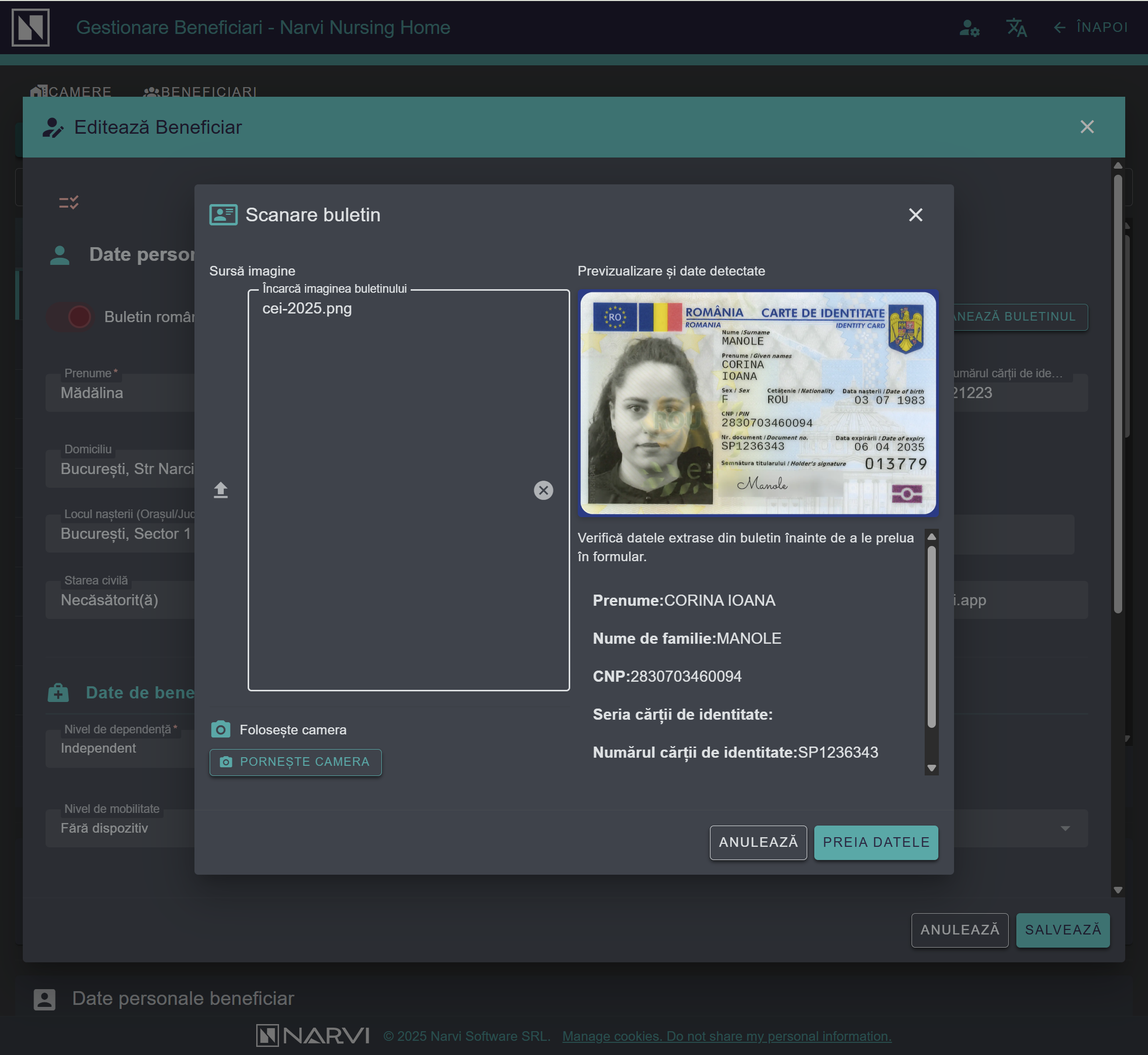 Document Scanning Dark